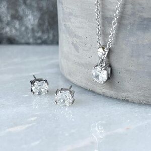 Park Lane Octavia Silver and CZ Necklace and Earrings | Sparkle Box Exclusive